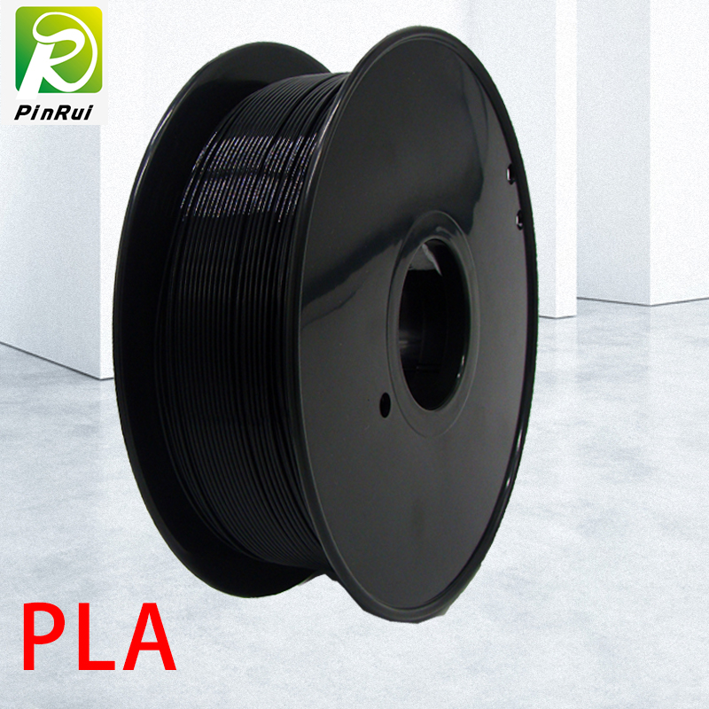PINRUI Vysoká kvalita 1 kg 3D PLA tiskárna vlákna černá barva