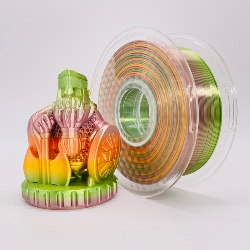Silk Rainbow Multicolour Pla Filament Pastel Color1,75mm 3D tiskárna Pla vlákno